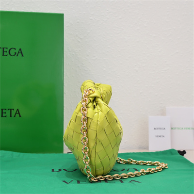 BV Mini Jodie With Chain In Lambskin Leather Kiwi Color