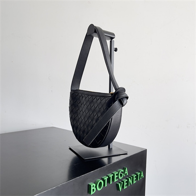 BV Mini Sunrise Shoulder Bag In Lambskin Black Color