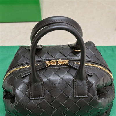 BV Mini Bauletto Bowling Bag In Lambskin Leather Fondant Color