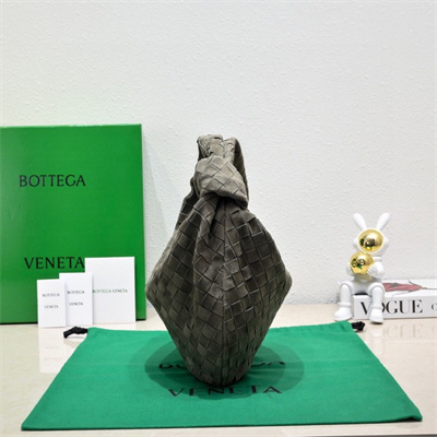 BV Teen Jodie In Suede Taupe Grey Color