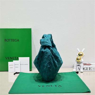 BV Teen Jodie In Suede Greenish Blue Color