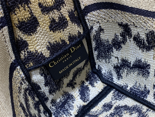 CD Small Camp Bag Beige and Black Mizza Embroidered