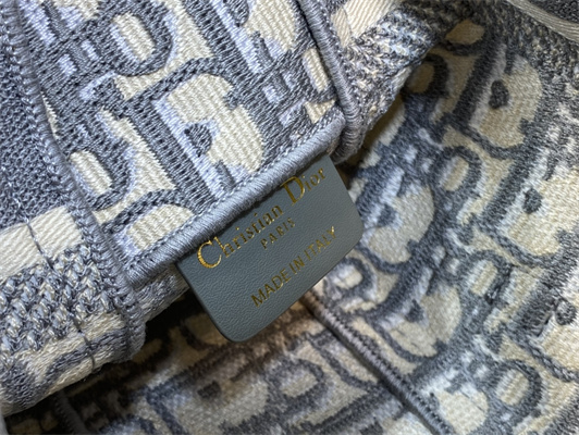 CD Small Camp Bag Grey Oblique Jacquard Embroidery