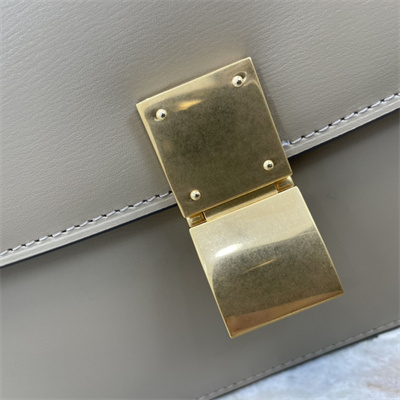 Celine Teen Classic Box Bag In Pebble Box Calfskin Leather