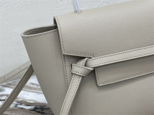 Celine Nano Belt Bag In Light Beige Grained Calfskin