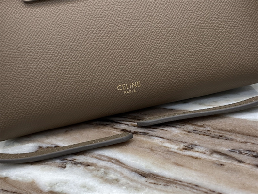 Celine Nano Belt Bag In Taupe Grained Calfskin