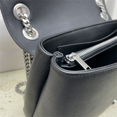 Celine Medium VICTOIRE Bag In Supple Calfskin Black/Silver