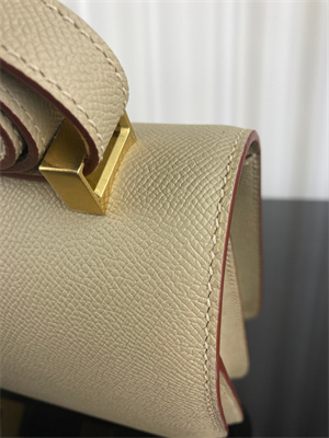 Constance Bag Epsom Leather 24CM Gold/Silver Tone Metal In Trench Color HS