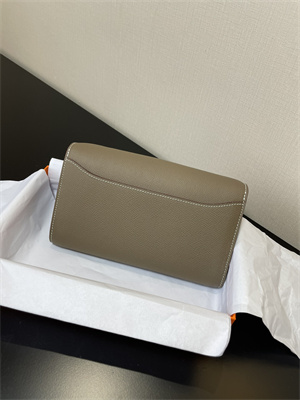 Constance To Go Wallet Epsom Leather Gold Tone Metal In Etoupe Color HS