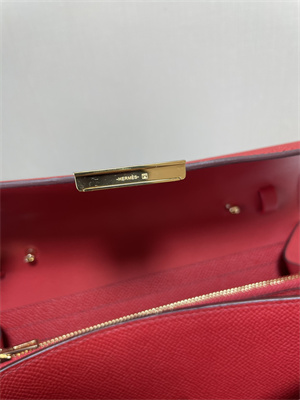 Constance To Go Wallet Epsom Leather Gold Tone Metal In Red Color HS