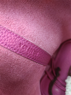 Picotin Lock Bag Togo Leather 18/22CM Gold/Silver Tone Metal In Magnolia Color HS