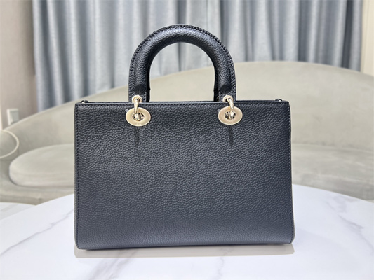 CD Lady D-Sire Medium My ABCDior Bag Bull Leather Black