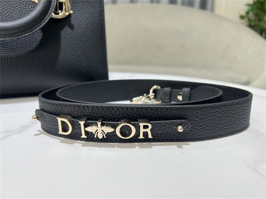 CD Lady D-Sire Medium My ABCDior Bag Bull Leather Black