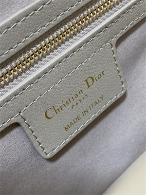 CD Small Jolie Top Handle Bag Cannage Calfskin Beige