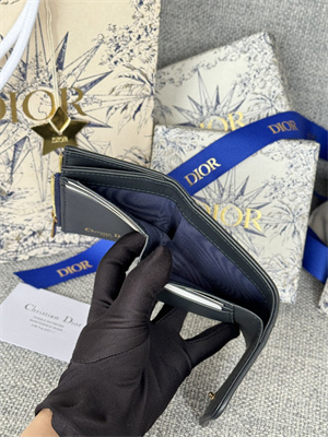 CD 30 Montaigne Trifold Wallet Blue Dior Oblique Jacquard