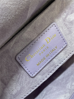 CD Small Lady D-Joy Bag Cannage Lambskin Gold Tone Metal Lt Purple