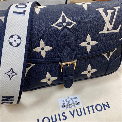 L.V Diane Bag Monogram Empreinte Cowhide Navy M47161