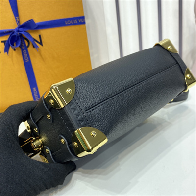 LV Side Trunk PM Bag Grained Calfskin Black M23817