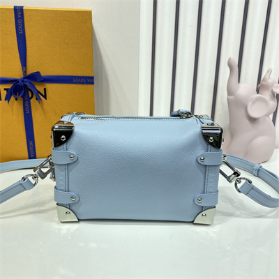 LV Side Trunk PM Bag Grained Calfskin Blue M25067