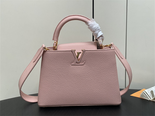 L.V Capucines BB Bag Taurillon Leather Rose Pink M23792