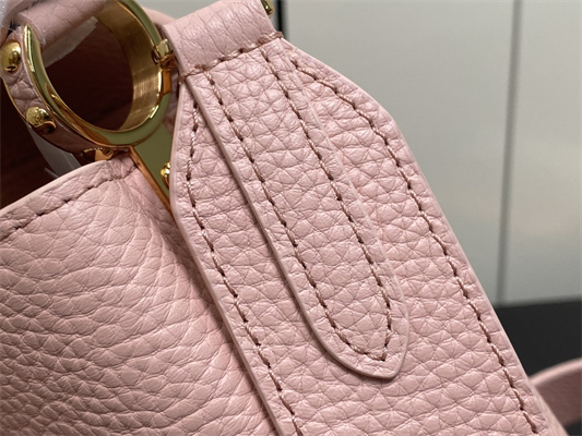 L.V Capucines Mini Bag Taurillon Leather Rose Pink M23792