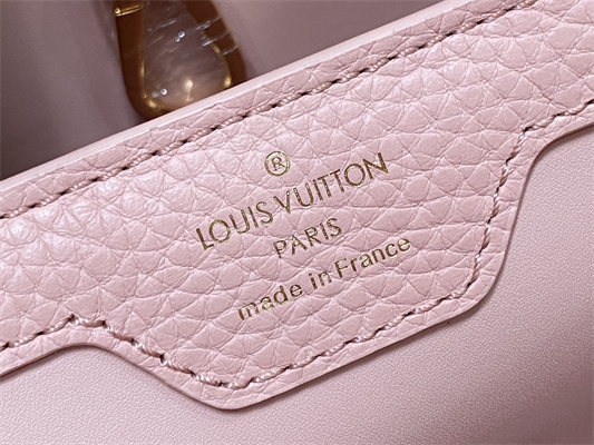 L.V Capucines MM Bag Taurillon Leather Rose Pink M23792