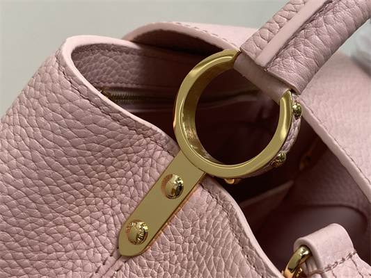 L.V Capucines MM Bag Taurillon Leather Rose Pink M23792