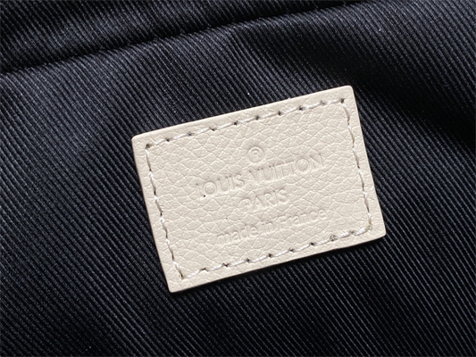 L.V Trio Messenger Monogram Shadow Calfskin Leather White/Navy Blue