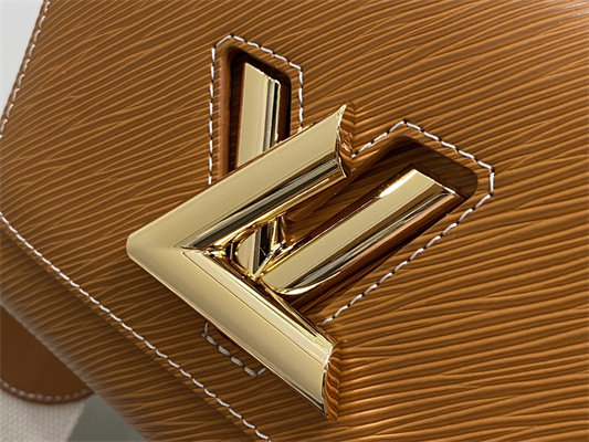 L.V Twist PM Bag With Strap EPI Leather Cognac M24758