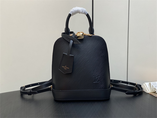 L.V Alma Backpack Epi Leather Black M25103