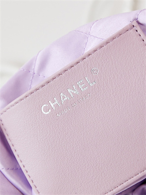 Cha.nel 22 Mini Handbag Shiny Calfskin Gradient White/Purple AS3980