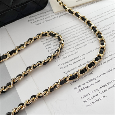 Chanel Clutch With Chain Lambskin Gold Tone Metal Black AP3797