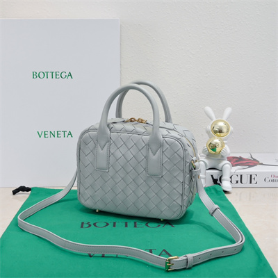 BV Small Getaway Top Handle Bag Lambskin Agate Grey