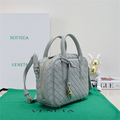 BV Small Getaway Top Handle Bag Lambskin Agate Grey