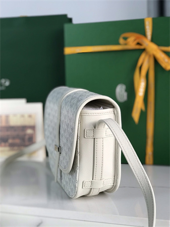 Belvedere PM Bag Goyardine Canvas & Decize Taurillon Leather White