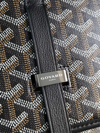 Belvedere MM Bag Goyardine Canvas & Decize Taurillon Leather black