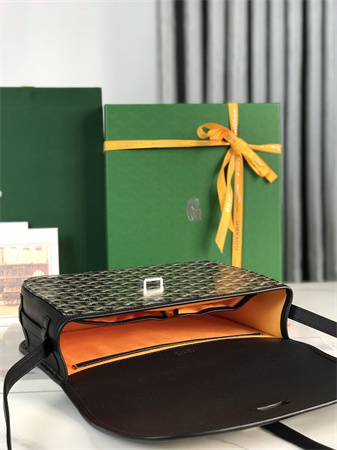 Belvedere MM Bag Goyardine Canvas & Decize Taurillon Leather black