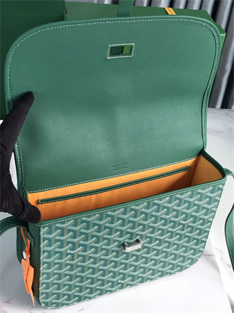 Belvedere MM Bag Goyardine Canvas & Decize Taurillon Leather Green