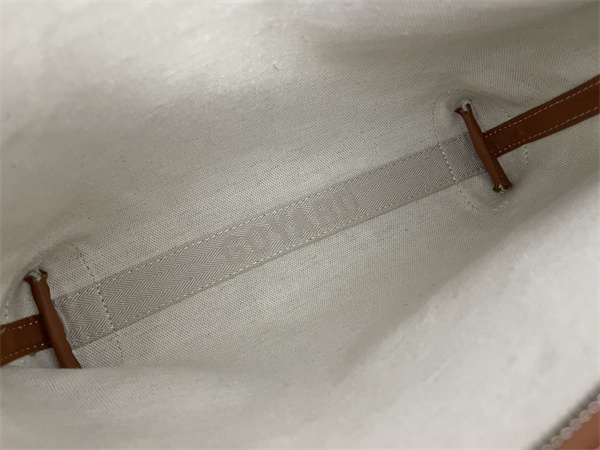 CONTI POUCH Goyardine Canvas&Chevroches Calfskin Black-Tan