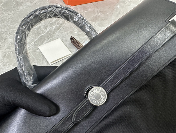 Her.mes Herbag Backpack Canvas and Calfskin