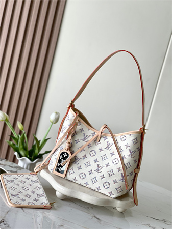 LV CarryAll PM Bag Monogram jacquard fabric Multicolor Beige M24707