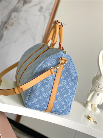 LV Keepall Bandoulière 45 Monogram Denim Sky Blue M25334