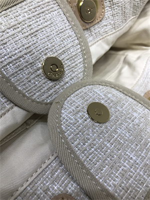 Chanel Deauville Large Shopping Bag Mixed Fibers Gold Tone Metal  A66941