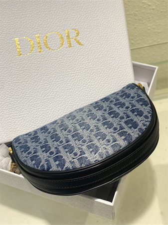 Diorstar Callisto Bag Blue Denim Dior Oblique Jacquard