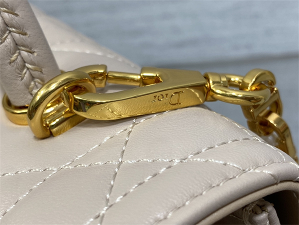 CD Medium Ange Bag Pink Macrocannage Calfskin