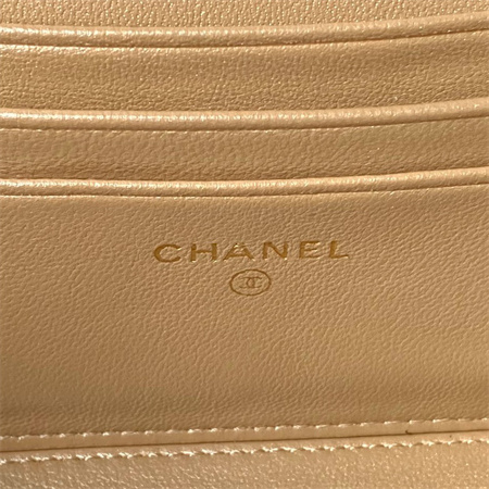Chanel Vanity Case Lambskin Enamel & Gold-Tone Metal White AP3940