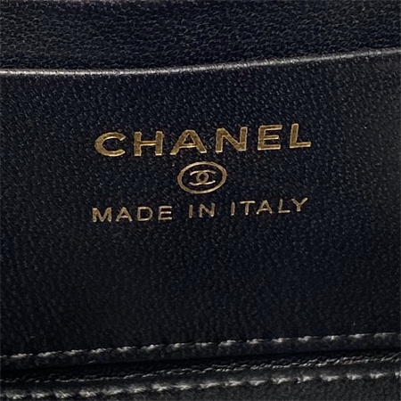 Chanel Vanity Case With Top Handle Grained Calfskin Gold Tone Metal Black AP4064