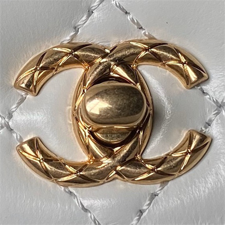 Chanel Small Coco Handle Bag Shinny Calfskin Aged Gold Metal Black A92990