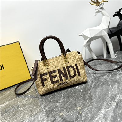 Fen.di By The Way Mini Bag Natural Raffia