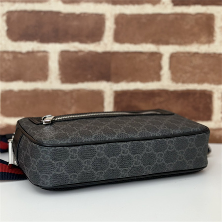 Gucci GG BELT BAG WITH ZIP POCKET Black 792094